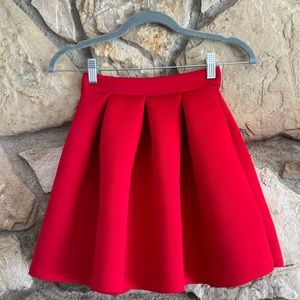 Red skirt